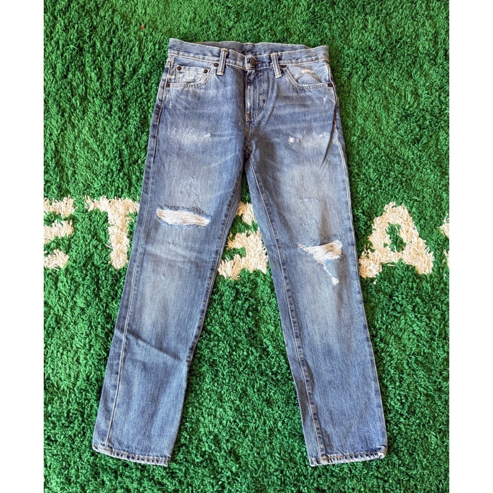 Levi's 511 Slim Distressed Blue Jeans 30x30 (prob 25x30 in today’s women size)